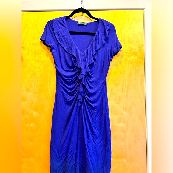 Mini dress by velvet in bright blue/purple hue - Picture 1 of 3